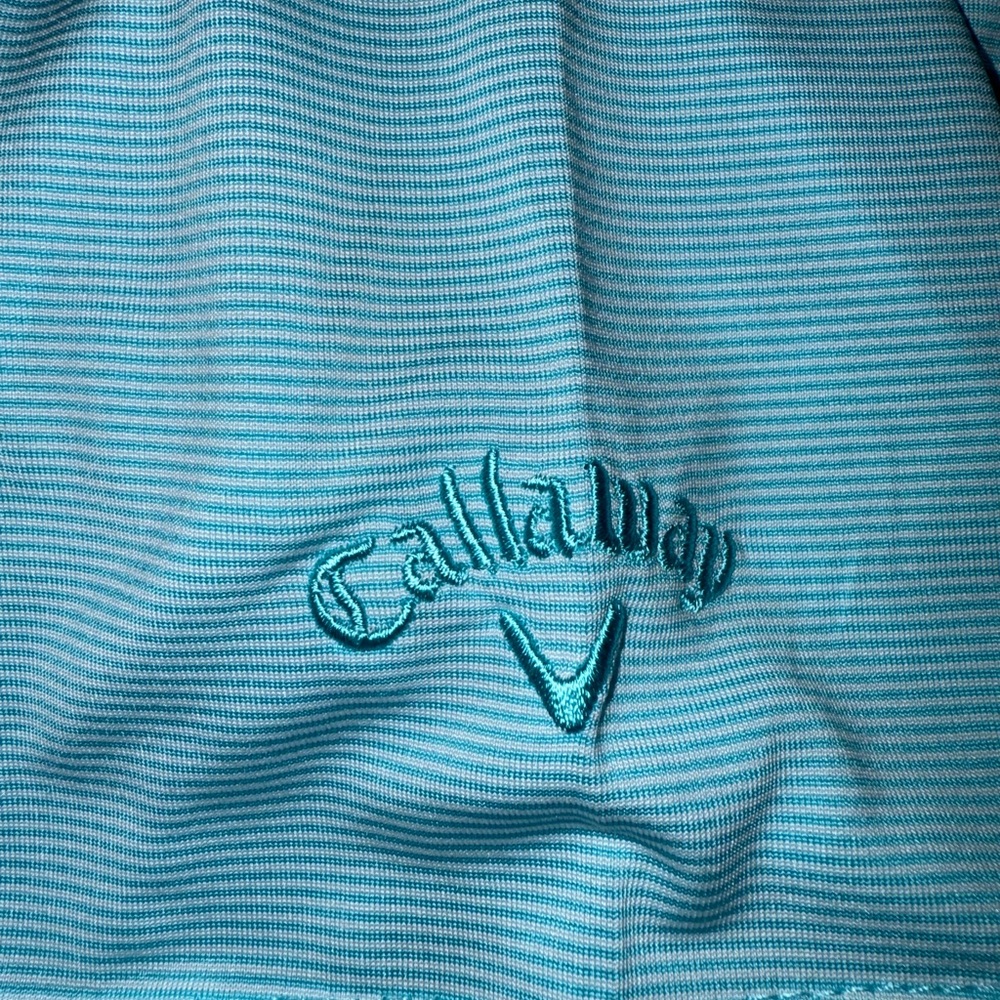 NWT Callaway Men's Aqua Polo Golf Shirt Size XL - Picture 9 of 10